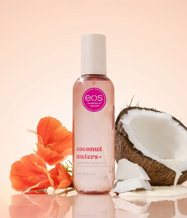 EOS Cashmere Body Mist- Coconut Waters, Body Spray for Women, 6 fl oz