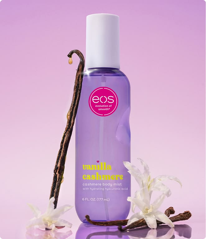 EOS Cashmere Body Mist- Vanilla, Body Spray for Women, Vegan, 6 fl oz