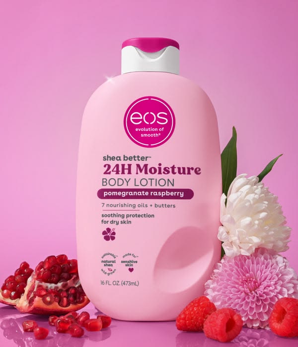 Eos Shea Better 24H Moisture Body Lotion- Pomegranate Raspberry, 16 fl oz